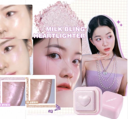 colorgram Milk Bling Heartlighter 2 types هايلايتر