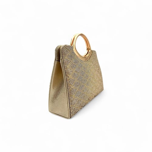 شنطة يد سهرة , مزينة بالفصوص اللامعة , بتصميم عصري...