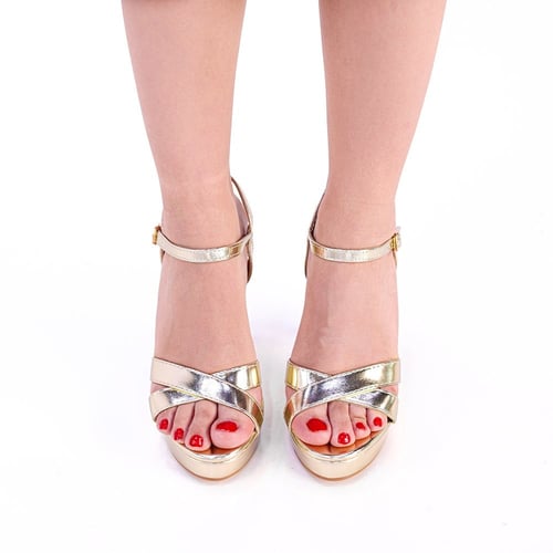 صندل نسائي كاجوال , كعب مرتفع ومريح