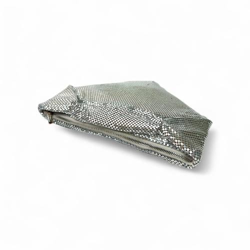 شنطة يد معدنية للسهرات , تصميم حديث وجذاب , لامعة...