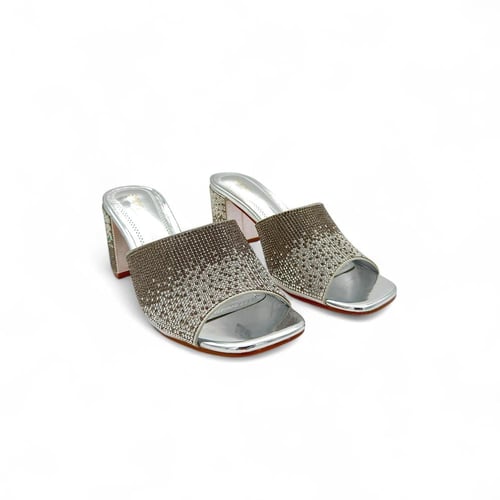 شبشب كعب كريستال – شبشب نسائي سهرة أنيق بتصميم مرص...