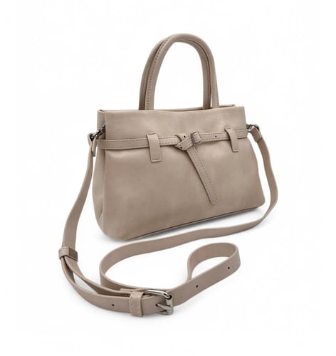 شنطة نسائي كاجول من الجلد الصناعي بتصميم كتف مع حز...