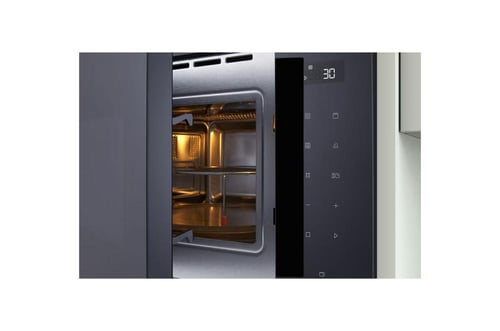 ميكروويف من ال جي سعة 25 لتر, ستانليس ستيل, مع لوح...