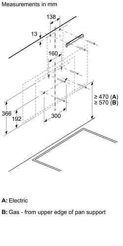 شفاط بوش سلسلة 4 بلت إن 90 سم – زجاج أسود – DWK96P...
