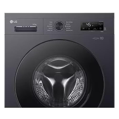 غسالة إل جي تحميل أمامي إنفرتر،مع نشافة 5 كجم، 9 ك...