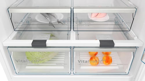 ثلاجة بوش قائمة بذاتها بفريزر علوي 858 لتر – أبيض...