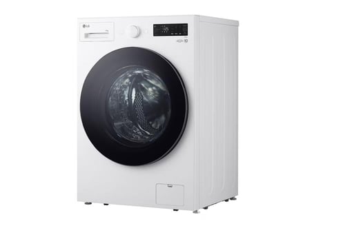 غسالة LG اتوماتيك امامية 15 ك ابيض + تنشيف 80% - W...