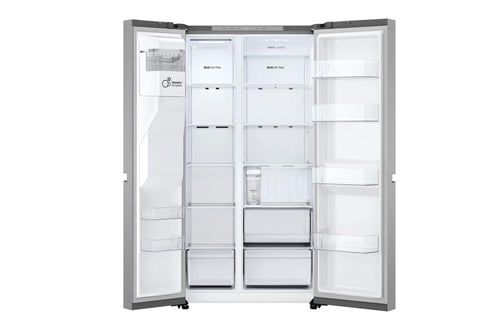 ثلاجة ال جي 22.7 قدمًا ، ثلاجة جنبًا إلى جنب ، لون...