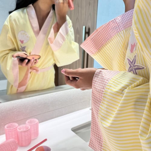 روب قطن اصفر