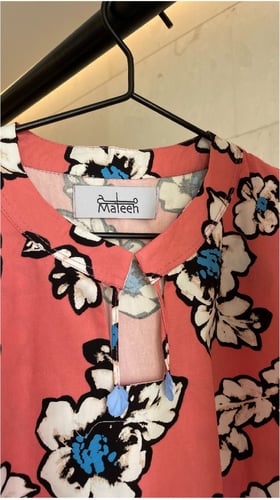 فستان ورود مع اصداف شريطة