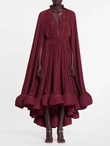 فستان بكيب مكشكش