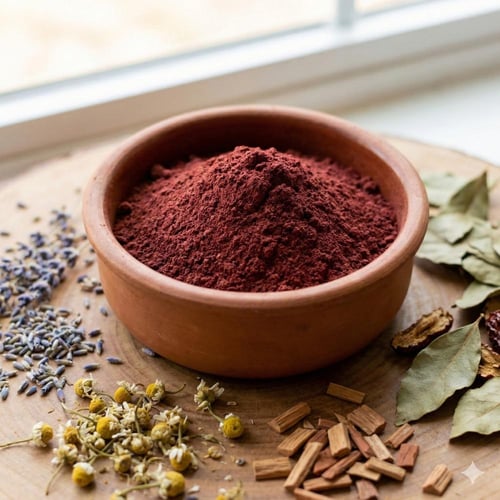 عشبة المشاط الأحمر للشعر