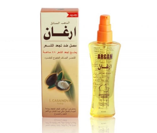 زيت الشعر ارغان الذهب السائل 65مل من كازانوفا