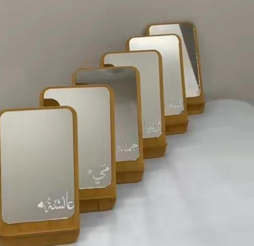 مرايا خشبية12حبه بدون كتابه
