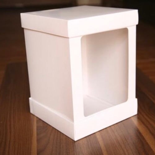 كرتون 100 بوكس نكد كيك ابيض 40*40*45 سم