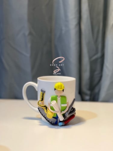 كوب مهندس ( انثى - ذكر )