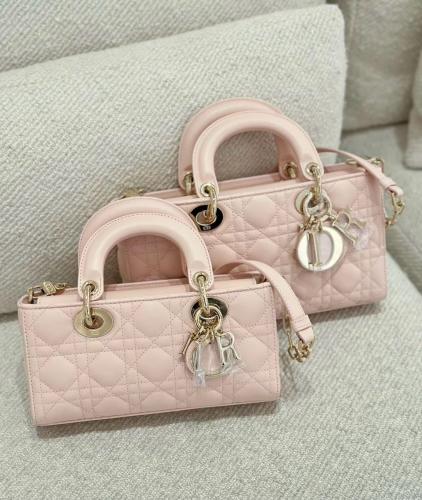 SMALL LADY D-JOY BAG – Cannage Lambskin