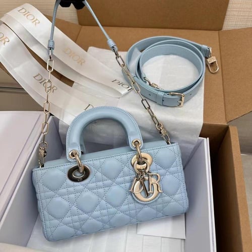 SMALL LADY D-JOY BAG – Cannage Lambskin