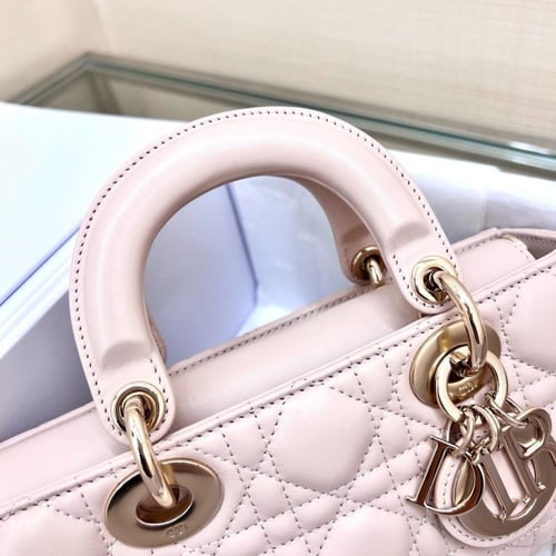 SMALL LADY D-JOY BAG – Cannage Lambskin