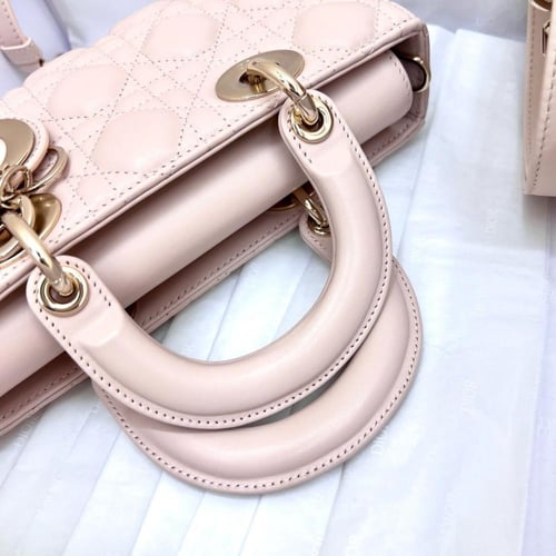 SMALL LADY D-JOY BAG – Cannage Lambskin