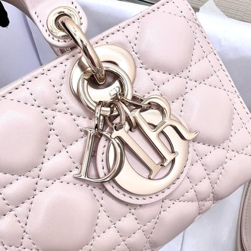 SMALL LADY D-JOY BAG – Cannage Lambskin