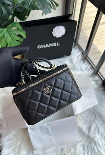 CHANEL Small Top Handle Vanity Mirror Case