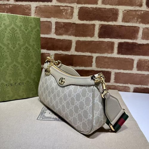 Gucci Aphrodite Small Shoulder Bag GG Canvas