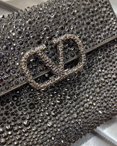 Valentino Garavani MINI VSLING HANDBAG WITH SPARKL...
