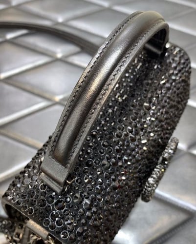 Valentino Garavani MINI VSLING HANDBAG WITH SPARKL...