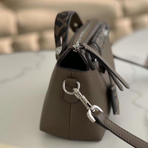 FENDI By The Way Mini Small brown leather Boston b...