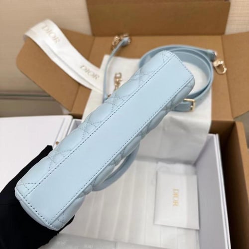 SMALL LADY D-JOY BAG – Cannage Lambskin