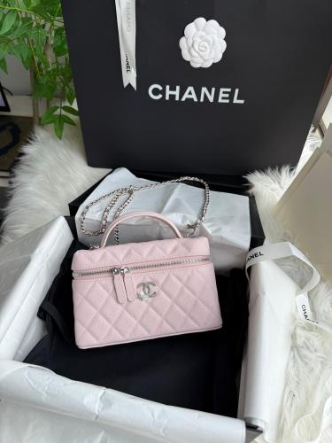 CHANEL Small Top Handle Vanity Mirror Case Small T...