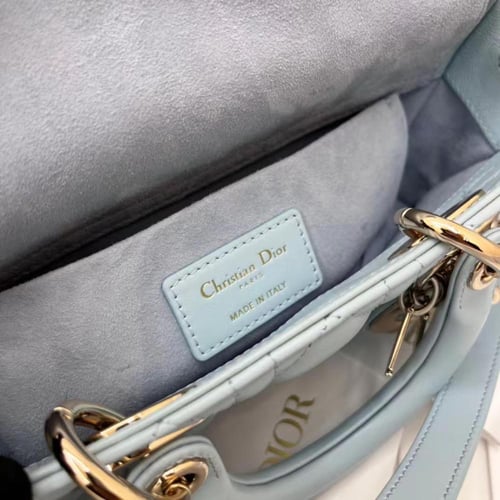 SMALL LADY D-JOY BAG – Cannage Lambskin