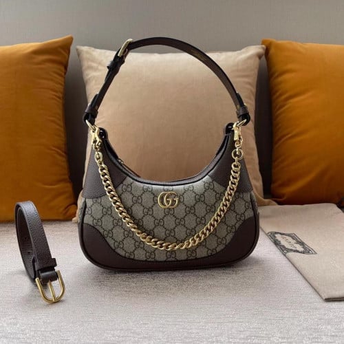 Gucci Aphrodite Small Shoulder Bag GG Canvas
