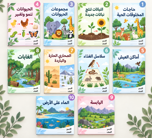 بكج جميع مطويات علوم ثاني ابتدائي