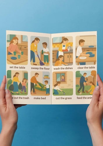 انجليزي ( الوحدة الثانيه Chores ) رابع ابتدائي