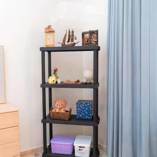 رفوف بلاستيك من أوفر ستيشن شديدة التحمل لون ابيض