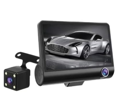 كاميرا داش كاميرا للسيارة تتميز بثلاث كاميرات أمام...