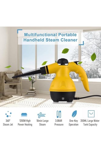 منظف بخاري محمول باليد متعدد الوظائف بقوة 1000 واط