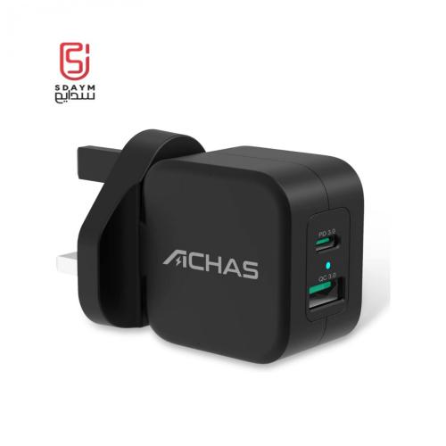 شاحن سريع 20W USB C PD ، منفذ ثنائي النوع C QC3.0...