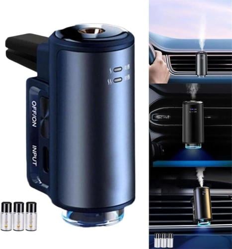فواحة و معطر سيارة ذكي مع 3 عبوات زيوت عطرية