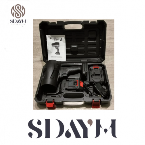 منفاخ كهربائي محمول قوي مع 2 بطارية