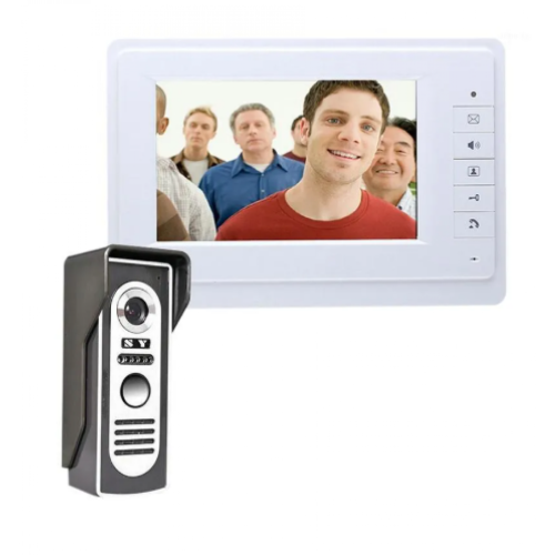 جرس باب إنترفون الباب مع كاميرا نظام الأشعة تحت ال...