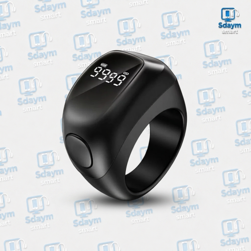 خاتم الذكر الذكي Smart Zikr Ring ZR-05 بشاشة رقمية وعدّاد تسبيح إلكتروني