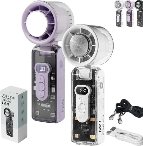 مروحة تربو من ايسيروش - مروحة محمولة مع لوحة تبريد...