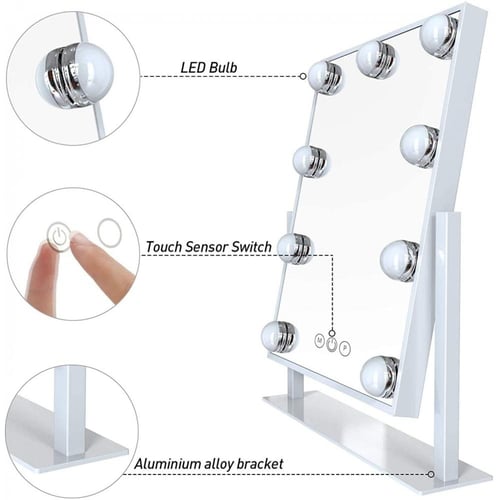 مرآة فانيتي بإضاءة من بادوم - مرآة فانيتي للمكياج...