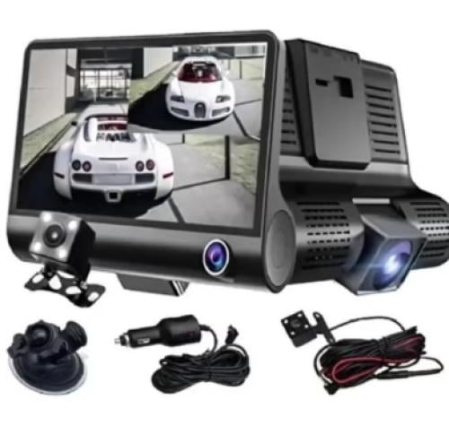 كاميرا داش كاميرا للسيارة تتميز بثلاث كاميرات أمام...