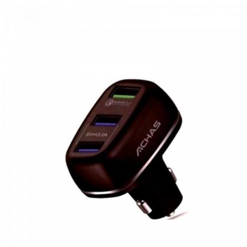 شاحن سيارة ACHAS مع منفذ شحن سريع 3.0
