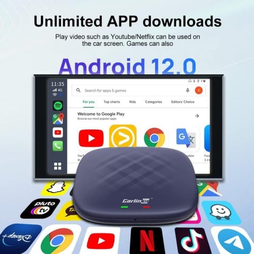 محول دونجل كاربلاي اندرويد لاسلكي من كارلين كيت، م...