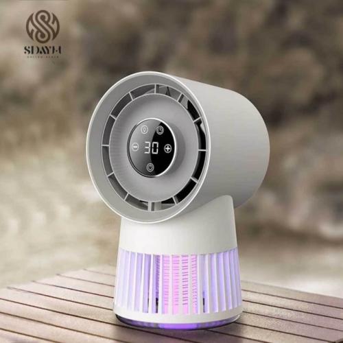 قاتل البعوض الكهربائي مع مروحة مكتب صغيرة ، مروحة...